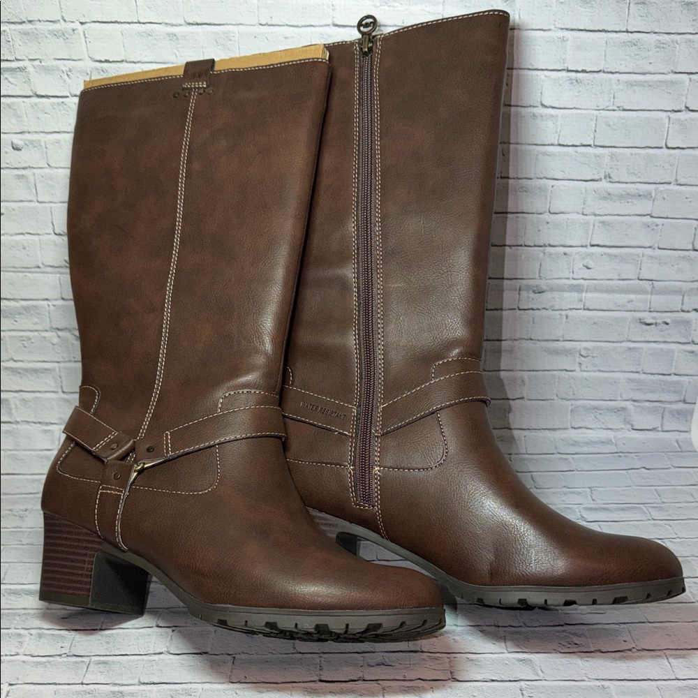 Elegant Brown Knee-High Boots